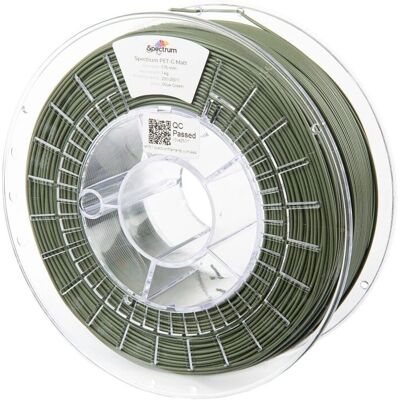 Filament Spectrum PET-G MATT Zielony Oliwkowy - 1.75mm 1kg - Materiał do druku 3D Filament Spectrum PET-G MATT Zielony Oliwkowy - 1.75mm 1kg - Materiał do druku 3D