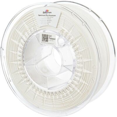 Spectrum Filaments PLA Premium - 1,75mm - 1kg - Polarhvit - 3D-filament Spectrum Filaments PLA Premium - 1,75mm - 1kg - Polarhvit - 3D-filament