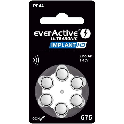 EverActive 675 Zink-Luft Hörgerätebatterien - 6 Stück EverActive 675 Zink-Luft Hörgerätebatterien - 6 Stück