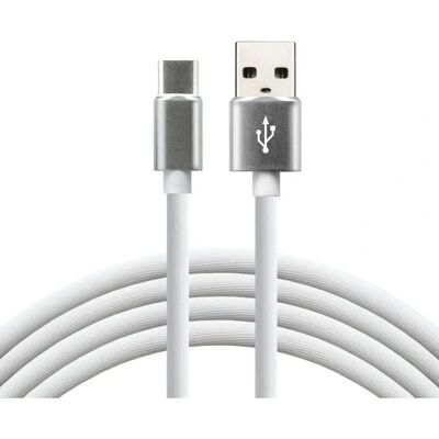 Câble USB Everactive CBS-1CW - 1m USB A à USB C - Blanc - Publicité Câble USB Everactive CBS-1CW - 1m USB A à USB C - Blanc - Publicité