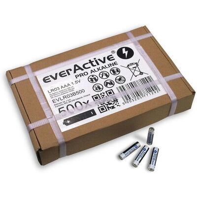 EverActive 500er Pack AAA Alkali-Batterien - Batterien EverActive 500er Pack AAA Alkali-Batterien - Batterien