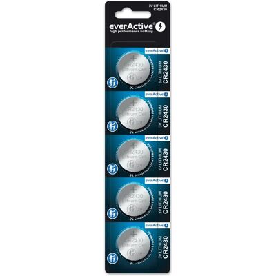 Pilhas de lítio Everactive CR2430 - 5 Unidades Pilhas de lítio Everactive CR2430 - 5 Unidades