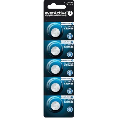 Everactive CR1616 Lithiumbatterie - 5er Pack - Batterie Everactive CR1616 Lithiumbatterie - 5er Pack - Batterie