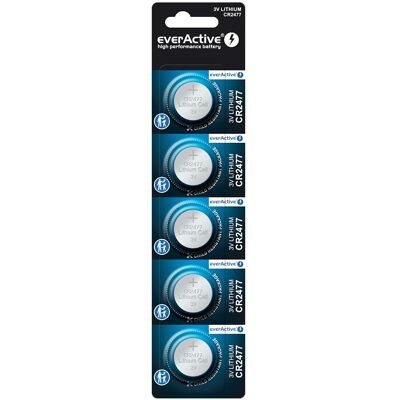 everActive CR2477 Mini Lithiumbatterie - 5er Pack everActive CR2477 Mini Lithiumbatterie - 5er Pack