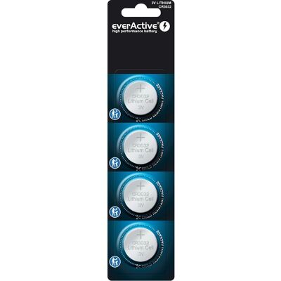 Everactive CR3032 Lithium Batterijen - 4 stuks Everactive CR3032 Lithium Batterijen - 4 stuks