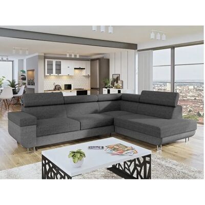 Lux Comfivo 306 Sofá - Gris, Función de descanso y almacenaje - Sofá Lux Comfivo 306 Sofá - Gris, Función de descanso y almacenaje - Sofá