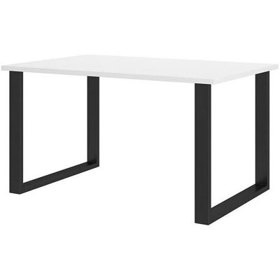 MUEBLES Černobílý Laminovaný Stůl - Stůl MUEBLES Černobílý Laminovaný Stůl - Stůl
