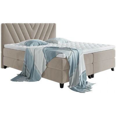 Cama doble Cleveland 167 marrón claro - Cama Cama doble Cleveland 167 marrón claro - Cama