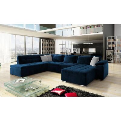 Sofá en forma de U Comfivo - 348x205x76cm - Azul Sofá en forma de U Comfivo - 348x205x76cm - Azul