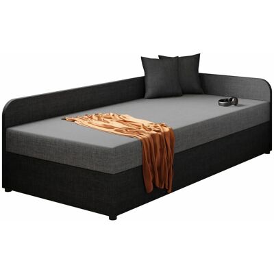 Cama Lux 128 - Gris, Individual, 90x200 - Cama Cama Lux 128 - Gris, Individual, 90x200 - Cama