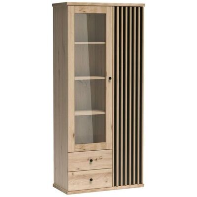 Skříň Stanton H101 - Skleněné dveře, 2 zásuvky Skříň Stanton H101 - Skleněné dveře, 2 zásuvky