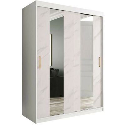 MUEBLES Hartford 242 Bílý mramor - Šatní skříň MUEBLES Hartford 242 Bílý mramor - Šatní skříň