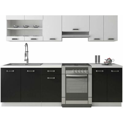 MUEBLES Tucson 161 - Juego de cocina laminado 240x60cm MUEBLES Tucson 161 - Juego de cocina laminado 240x60cm