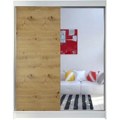 Armario Atlanta Genérico - Puertas correderas, 2 puertas, 5 estantes Armario Atlanta Genérico - Puertas correderas, 2 puertas, 5 estantes