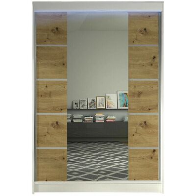 MUEBLES Bílé Atlanta 151 Šatník - Šatník MUEBLES Bílé Atlanta 151 Šatník - Šatník