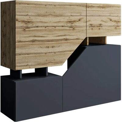ARREDAMENTO1 Szafa Utica 106 - Wotan roble + Antracita ARREDAMENTO1 Szafa Utica 106 - Wotan roble + Antracita