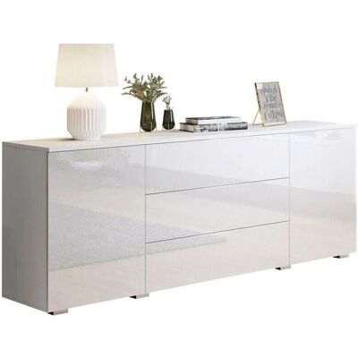 Cómoda Sarasota 129 Blanco brillante - Muebles Cómoda Sarasota 129 Blanco brillante - Muebles