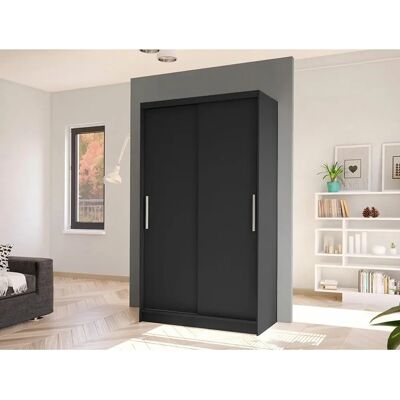 MUEBLES Atlanta 163 Armario Negro - Wardrobe MUEBLES Atlanta 163 Armario Negro - Wardrobe