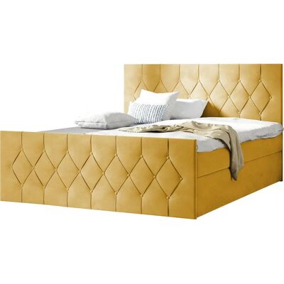 MUEBLES Baltimore 161 - Individual Amarillo - Cama MUEBLES Baltimore 161 - Individual Amarillo - Cama
