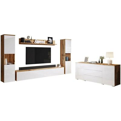 Conjunto de salón Sarasota 133 Wotan - Madera laminada - Unión Europea Conjunto de salón Sarasota 133 Wotan - Madera laminada - Unión Europea