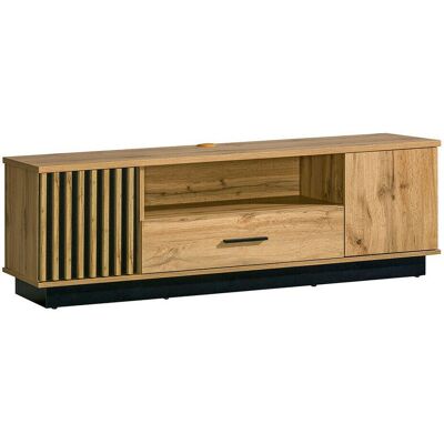 MUEBLES Ogden J106 TV Stojan - 2 dveře, 1 zásuvka, 155x51x40cm MUEBLES Ogden J106 TV Stojan - 2 dveře, 1 zásuvka, 155x51x40cm