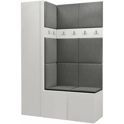 Conjunto de muebles para pasillo Miami 393 montado en la pared Conjunto de muebles para pasillo Miami 393 montado en la pared