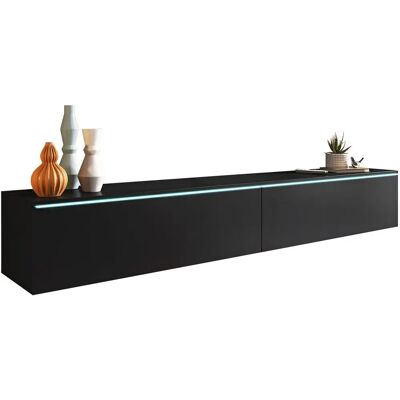 Nábytek Sarasota 121 TV stolek - Dveře, LED, 180x30x33cm Nábytek Sarasota 121 TV stolek - Dveře, LED, 180x30x33cm