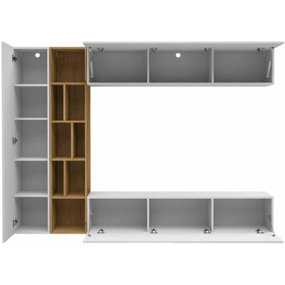 Modul Comfivo 260 - Bílá + Dub Artisan Obývací pokoj Modul Comfivo 260 - Bílá + Dub Artisan Obývací pokoj
