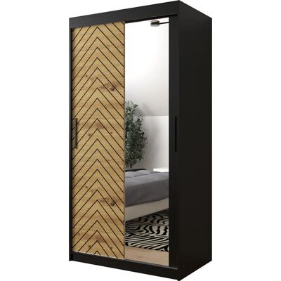 MUEBLES Hartford 307 - Posuvné dveře, 5 polic - Skříň MUEBLES Hartford 307 - Posuvné dveře, 5 polic - Skříň