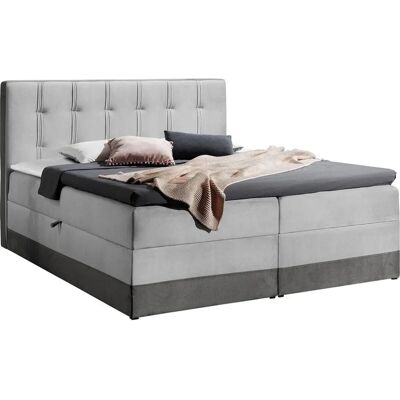 Cama doble gris Baltimore 139 - MUEBLES Cama doble gris Baltimore 139 - MUEBLES