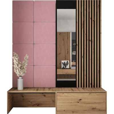 MOBILIER1 Conjunto pasillo Hartford 322 Roble + Manila 09 - Muebles MOBILIER1 Conjunto pasillo Hartford 322 Roble + Manila 09 - Muebles