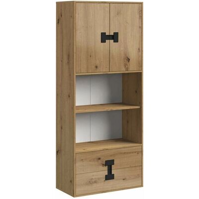 MUEBLES Akron N112 - Estantería con puertas y cajones MUEBLES Akron N112 - Estantería con puertas y cajones