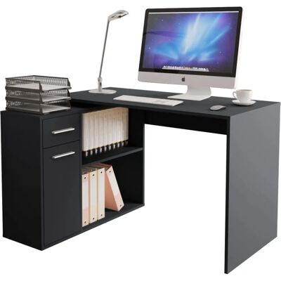 MUEBLES Bristol Escritorio Esquinero - Mesa de Ordenador, Puertas, Cajones MUEBLES Bristol Escritorio Esquinero - Mesa de Ordenador, Puertas, Cajones