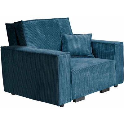 Muebles Columbus 180 - Terciopelo, Patas de madera - Sillón Muebles Columbus 180 - Terciopelo, Patas de madera - Sillón