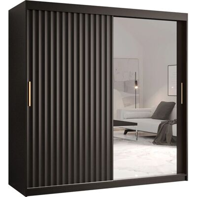 MUEBLES Hartford 338 Černá - Skříň MUEBLES Hartford 338 Černá - Skříň