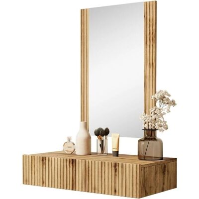 ARREDAMENTO1 Miami Bílá Zrcadlová Skříňka - Zrcadlo, Zásuvky, 97x80x42cm ARREDAMENTO1 Miami Bílá Zrcadlová Skříňka - Zrcadlo, Zásuvky, 97x80x42cm