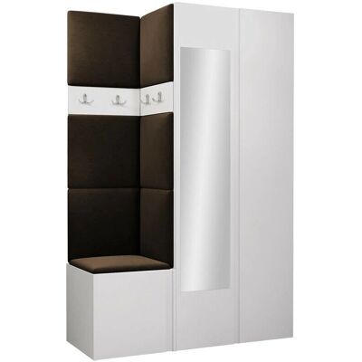 ARREDAMENTO1 Hartford 350 Conjunto de Muebles Blanco y Marrón ARREDAMENTO1 Hartford 350 Conjunto de Muebles Blanco y Marrón