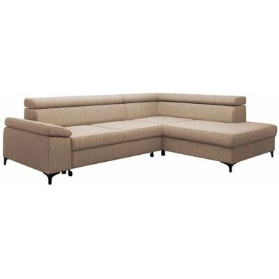 MOBILIER1 Lincoln Sofá en L Color Marrón Claro - Sofá Esquina MOBILIER1 Lincoln Sofá en L Color Marrón Claro - Sofá Esquina