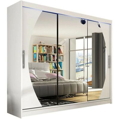 MUEBLES Atlanta 130 Blanco Armario Correderas - Wardrobe MUEBLES Atlanta 130 Blanco Armario Correderas - Wardrobe