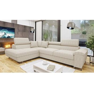 Mobilier1 - Sofá en forma de U Comfivo 139 - Origen europeo - Caja de cama Mobilier1 - Sofá en forma de U Comfivo 139 - Origen europeo - Caja de cama