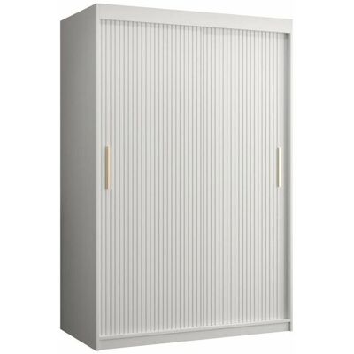 MUEBLES Hartford 398 Bílé Posuvná Šatní Skříň - Wardrobe MUEBLES Hartford 398 Bílé Posuvná Šatní Skříň - Wardrobe