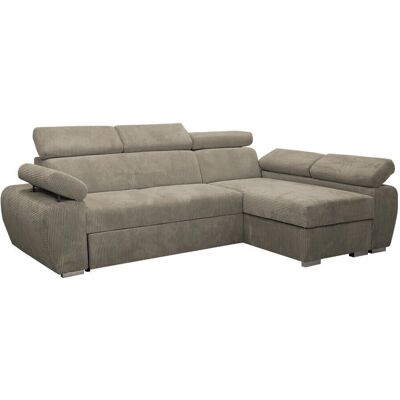 MUEBLES Rohová pohovka Columbus 192 Světle hnědá - Pohovka MUEBLES Rohová pohovka Columbus 192 Světle hnědá - Pohovka