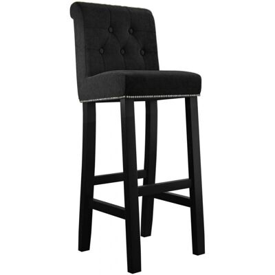 MOBILIER1 Jackson 100 - Silla de barra de terciopelo - Estacionario MOBILIER1 Jackson 100 - Silla de barra de terciopelo - Estacionario