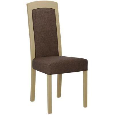 MOBILIER1 Židle Victorville 345 Dubová Hnědá Sametová Židle - Židle MOBILIER1 Židle Victorville 345 Dubová Hnědá Sametová Židle - Židle