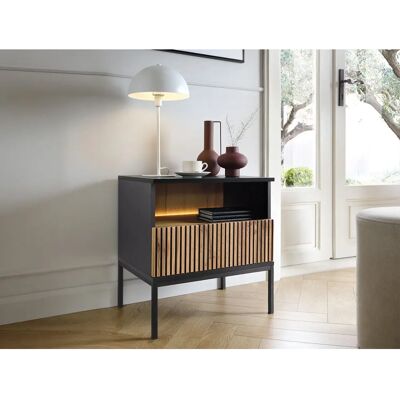 MUEBLES Mesilla de noche H101 - Laminado, LED, Push-to-open MUEBLES Mesilla de noche H101 - Laminado, LED, Push-to-open