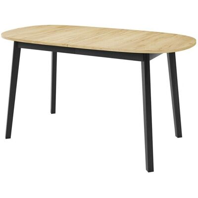 Mobilier1 Edmond Modelo - Extensible, Madera, Negro - Mesa Mobilier1 Edmond Modelo - Extensible, Madera, Negro - Mesa