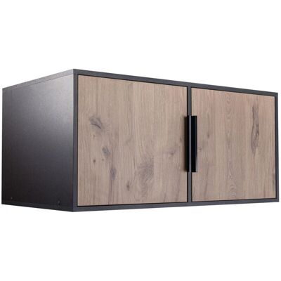 MUEBLES B100 Gabinete Roble Oscuro - Muebles de Almacenamiento MUEBLES B100 Gabinete Roble Oscuro - Muebles de Almacenamiento