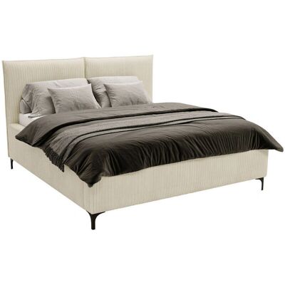 Muebles Clovis Cama Doble - Tapiz, Patas Metálicas, Elevador a Gas Muebles Clovis Cama Doble - Tapiz, Patas Metálicas, Elevador a Gas