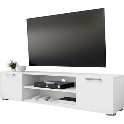 Szélesség: 156 cm, TV szekrény Comfivo R105, Laminowany płyta wiórowa, Otwory na kable, Fehér Szélesség: 156 cm, TV szekrény Comfivo R105, Laminowany płyta wiórowa, Otwory na kable, Fehér