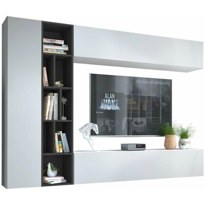 Mobilier1 Comfivo 260 Biały Szary - Moduł salonu Mobilier1 Comfivo 260 Biały Szary - Moduł salonu